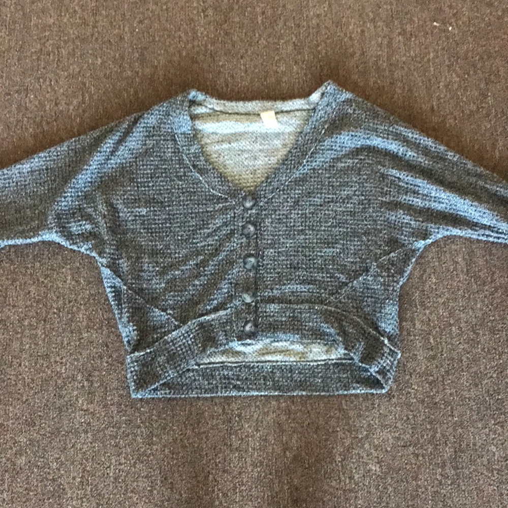 Black buttoned cardigan